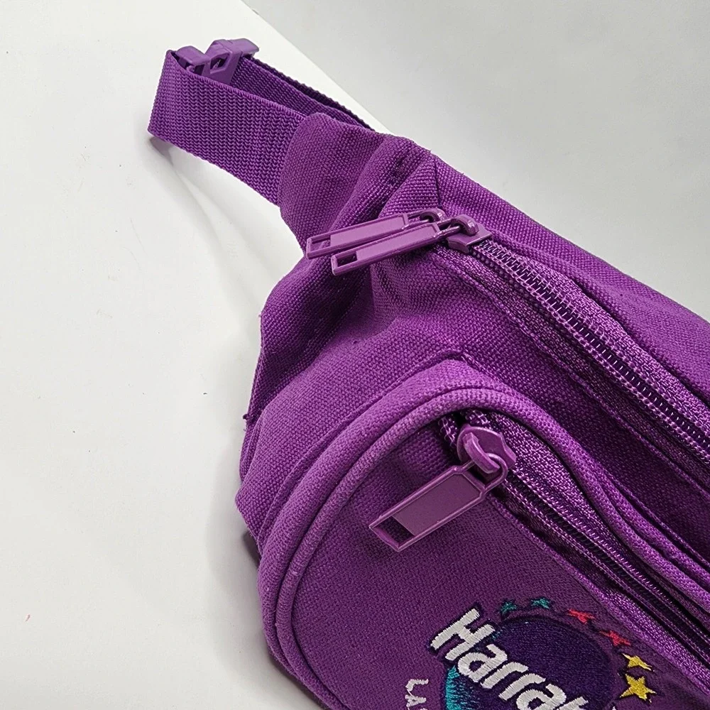 Harrah's Lake Tahoe Purple Vintage Fanny Pack Embroidered